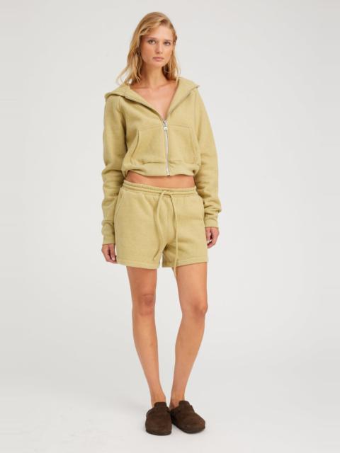 PISTACHIO MELANGE SWEATSHORTS
