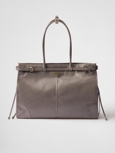 Large leather handbag