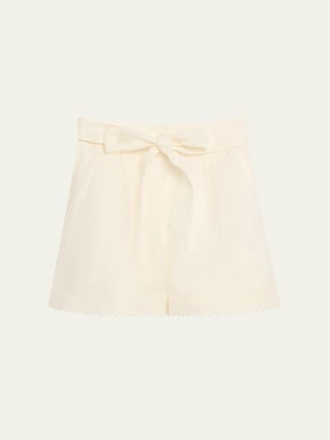 Dawning Beaded Tuck Shorts