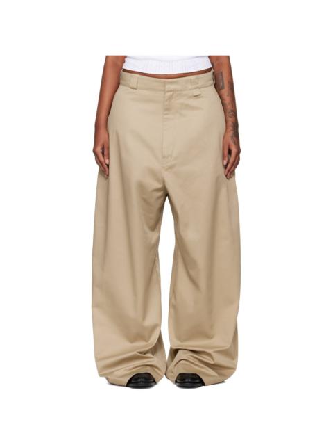 Beige Cholo Chino Trousers