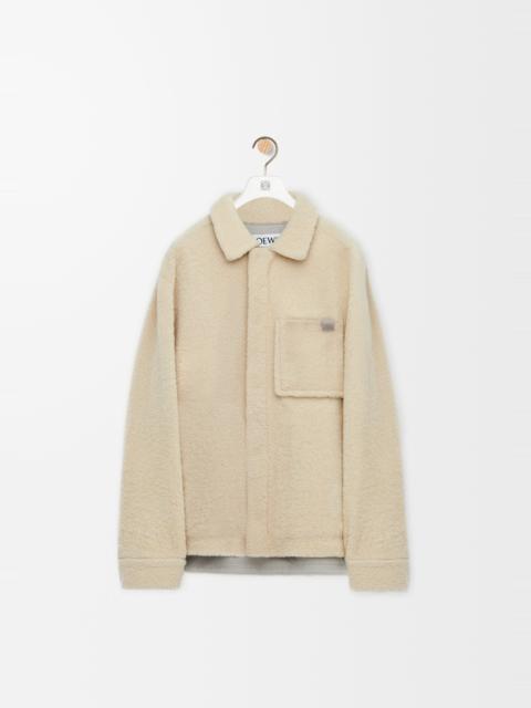 Overshirt in shearling