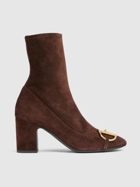 Women's ankle boot with half Horsebit