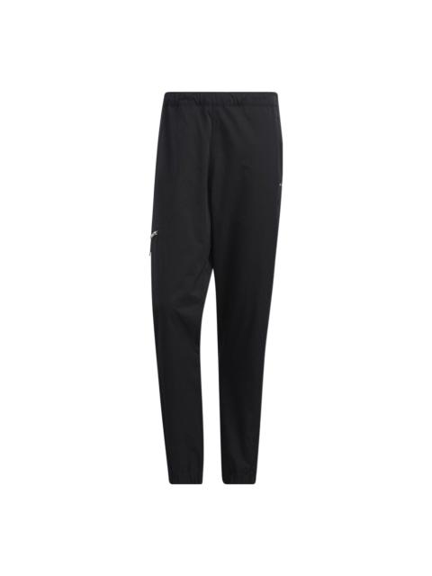 Men's adidas originals Solid Color Bundle Feet Casual Sports Pants/Trousers/Joggers Black HL6496