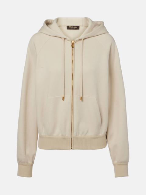 Viera cotton, silk, and cashmere hoodie