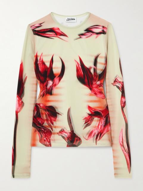 Printed Stretch-jersey T-shirt