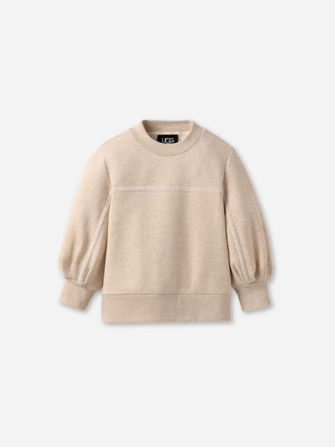 ® Women's Classic Puff Sleeve Top in Sand Heather