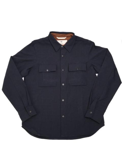 Oxford Overshirt Navy Nylon Grid Canvas