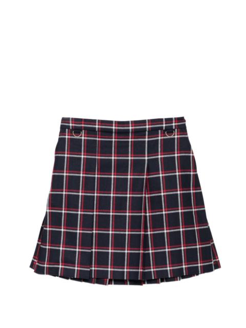 tartan pleated skirt