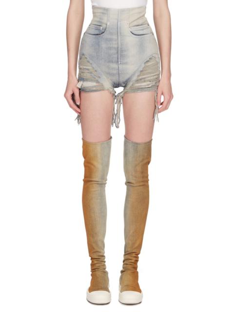 Denim Dirt Cutoff Shorts Sky