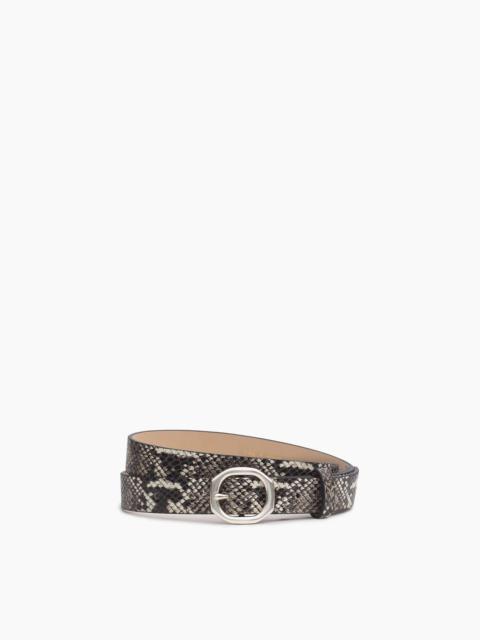 Small Audrey Leather Belt
White Snakeskin