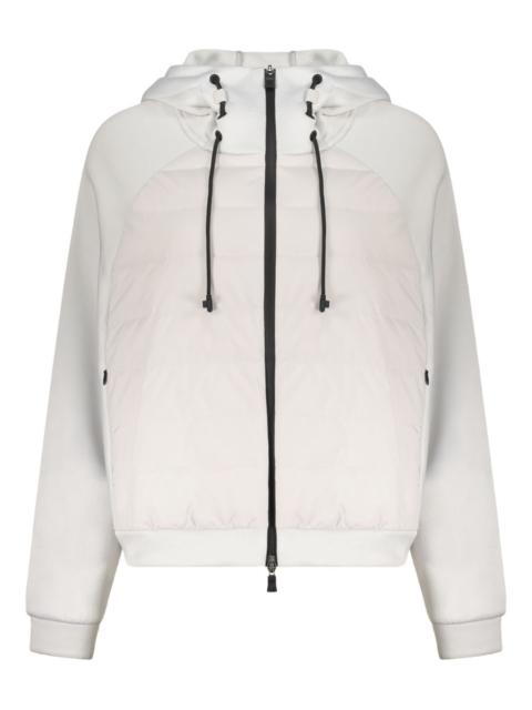 padded-panel hooded jacket