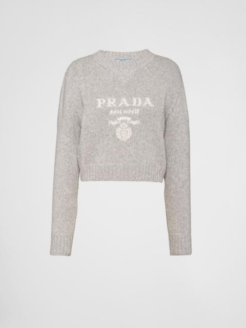 Wool and cashmere crew-neck sweater