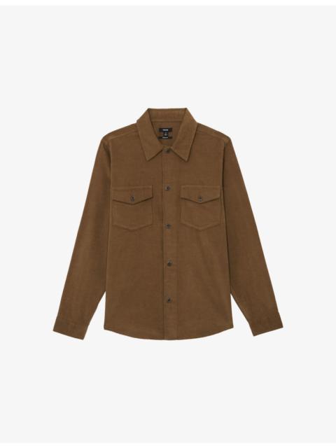 Kai Patch-Pocket Cotton-Corduroy Overshirt