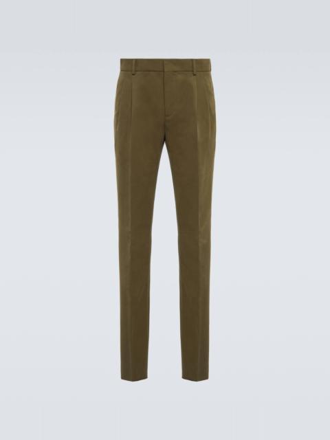 City straight cotton pants