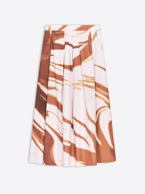 PRINTED COTTON SKIRT