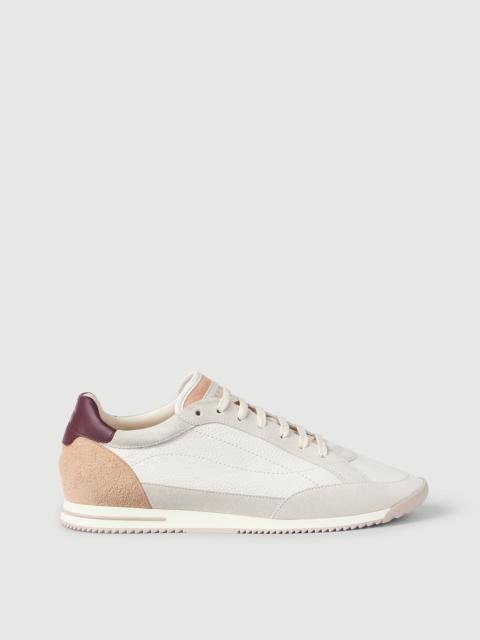 Deerskin and suede sneakers
