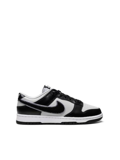 Dunk Low "Chenille Swoosh Black Grey" sneakers