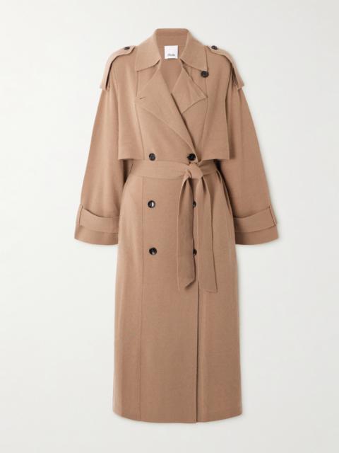 Double-breasted Wool And Cashmere-blend Trench