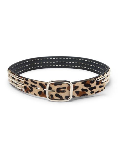 CHEETAH STUDDED BELT