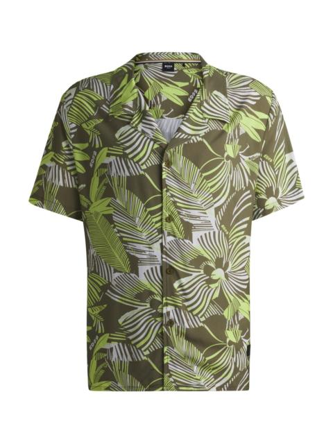 REGULAR-FIT BEACH SHIRT WITH ALL-OVER PRINT