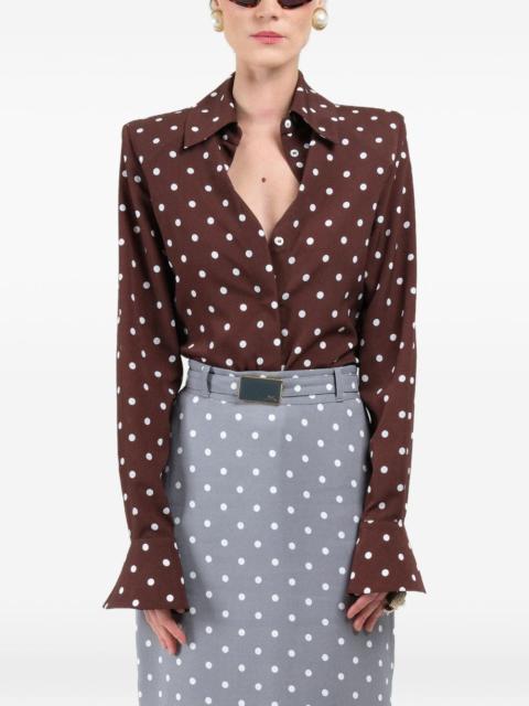polka-dot signature shirt
