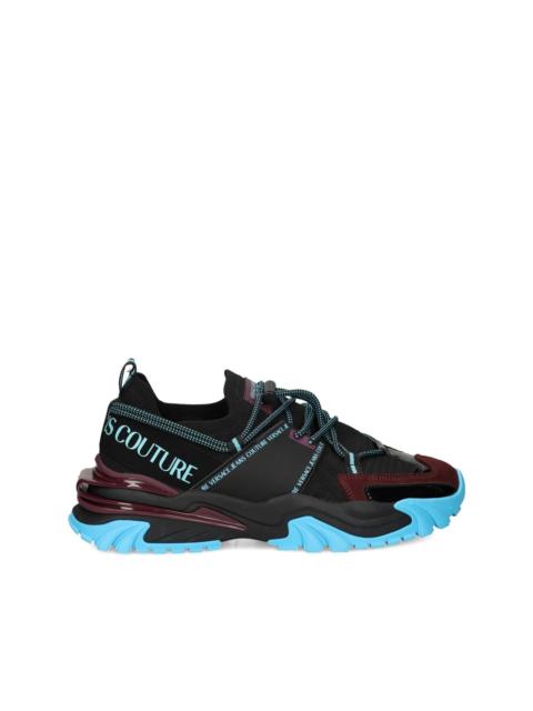 lace-up panelled sneakers