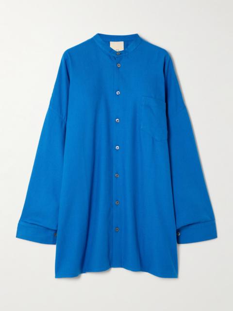 Oversized Cotton-blend Shirt