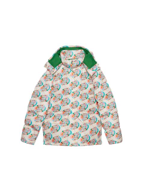 Gucci x The North Face Down Jacket Ivory/Multicolor