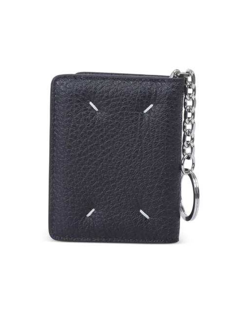 chain leather wallet