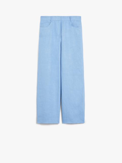 TEO Linen wide-leg trousers