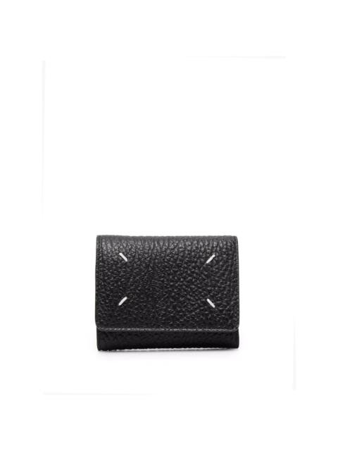 four-stitch leather wallet
