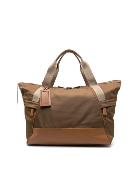 triangle-logo duffle bag