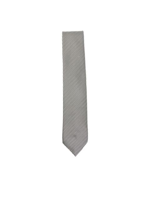 herringbone-pattern tie