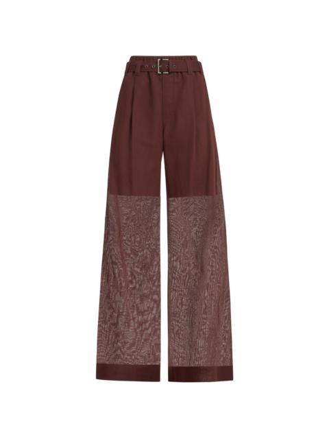 belted palazzo pants
