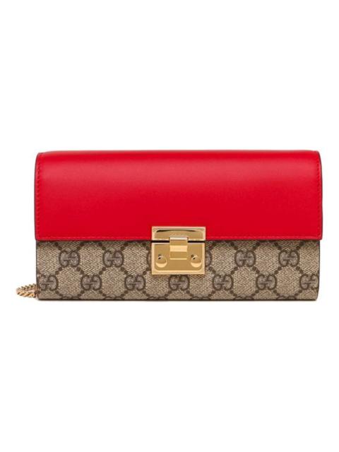 (WMNS) Gucci Padlock Long Single Shoulder Bag Red 453506-KLQIG-9784