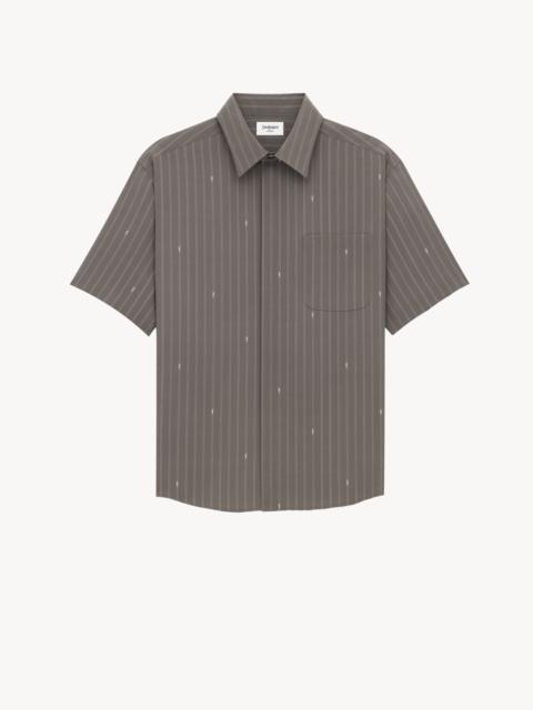 SHIRT IN CASSANDRE STRIPE SILK CREPE DE CHINE