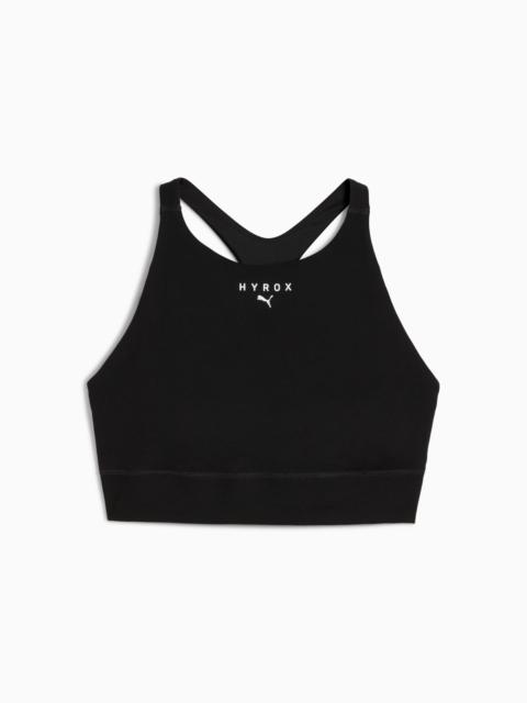 PUMA x HYROX Shapeluxe High Neck Women's Moisture Wicking, Mid Impact Sports Bra