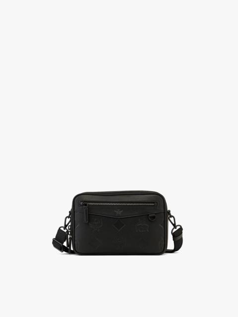 Diamond Camera Bag in Maxi Monogram Leather