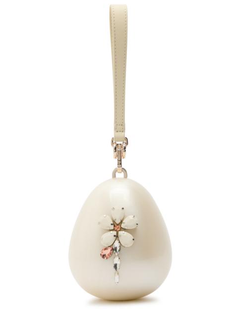 Simone Rocha Pearl Micro Egg Embellished Acrylic Cross-body bag