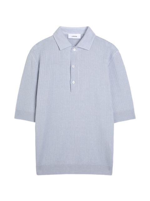 buttoned polo shirt