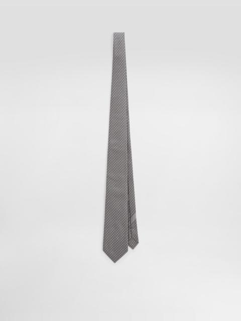 Micro-design jacquard tie