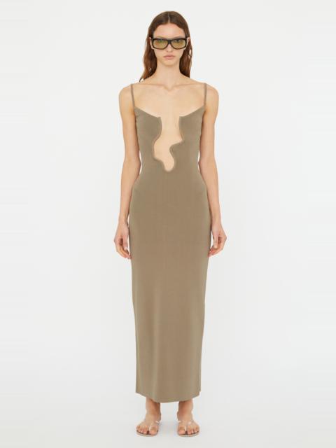 Salacia Wire Column Dress brown