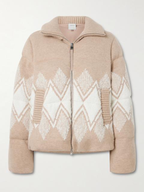 Belinda Padded Fair Isle Knitted Jacket