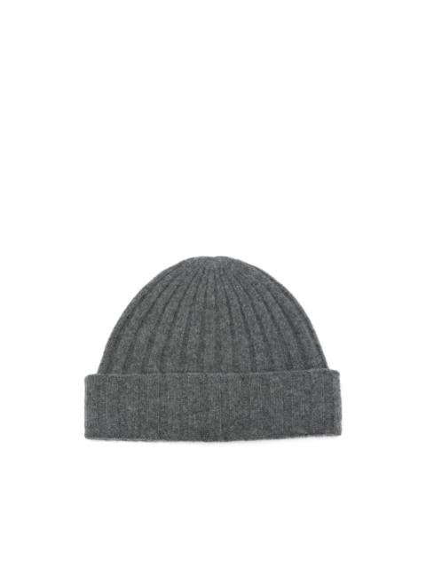 ribbed cashmere beanie