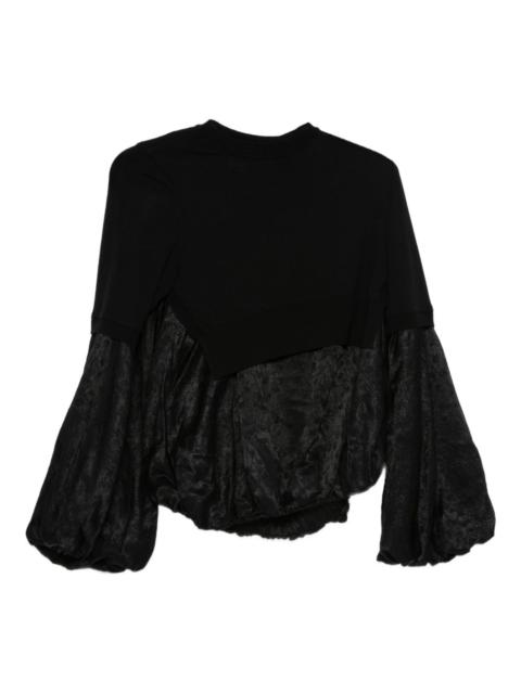 x Comme Des Garçons panelled top