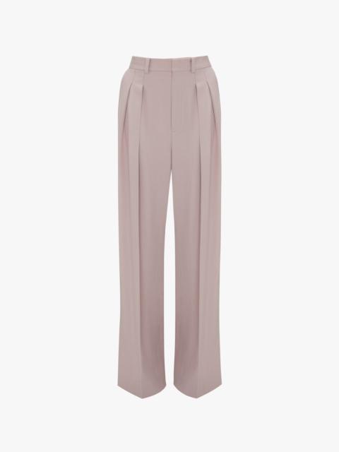 Double Pleat Trouser In Rose Quartz