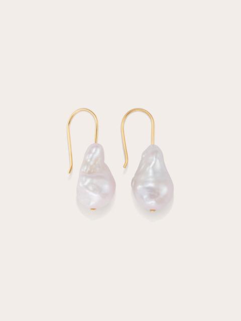 MINIMALIST BAROQUE EARRINGS GOLD
