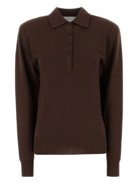 long-sleeved polo top