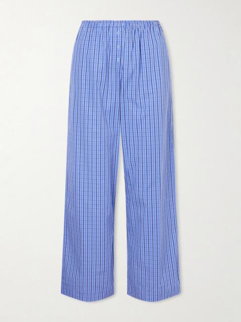 Paloma Checked Cotton-poplin Straight-leg Pants