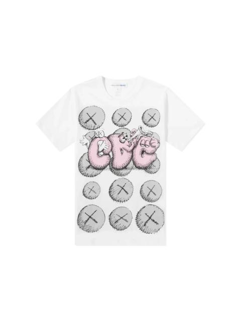 CDG Shirt x KAWS T-shirt White/Pink/Grey